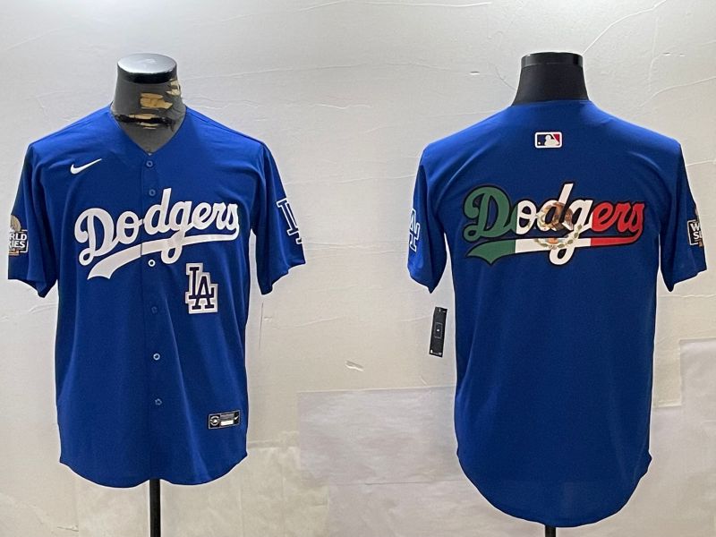 Men Los Angeles Dodgers Blank Blue Game 2024 Nike MLB Jersey style 12163->los angeles dodgers->MLB Jersey